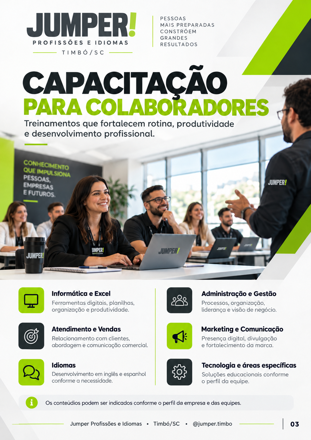 Apresentação Jumper: capacitação para colaboradores